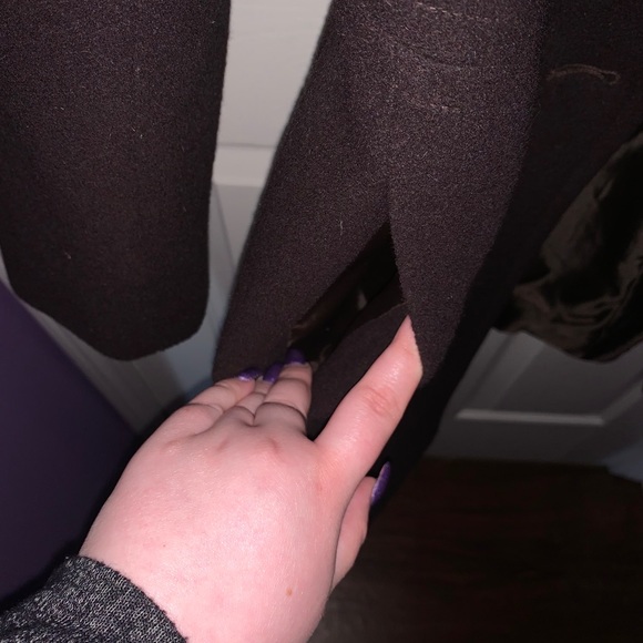 Chocolate Brown Dressy Winter Coat - Picture 5 of 8